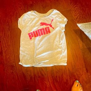 White puma shirt